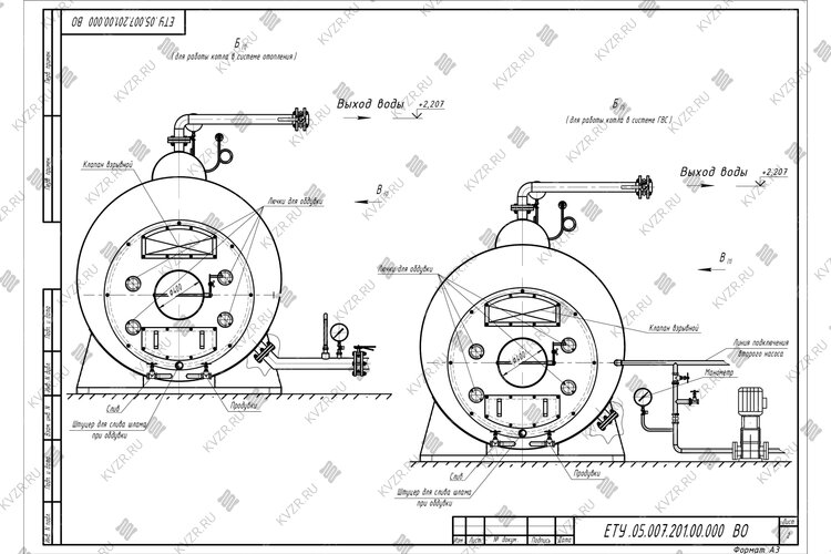 Чертеж кола КВр 0.4